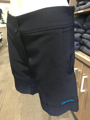 Shorts Fitted Navy Stretch